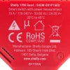 Shelly WLAN-Schaltaktor 1PM Gen4 Rot, 16 A