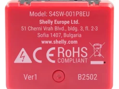 Shelly WLAN-Schaltaktor 1PM Mini Gen4 WiFi-Switch Rot, 8 A