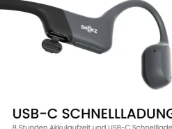 Shokz Bone Conduction Kopfhörer OpenRun USB-C Schwarz
