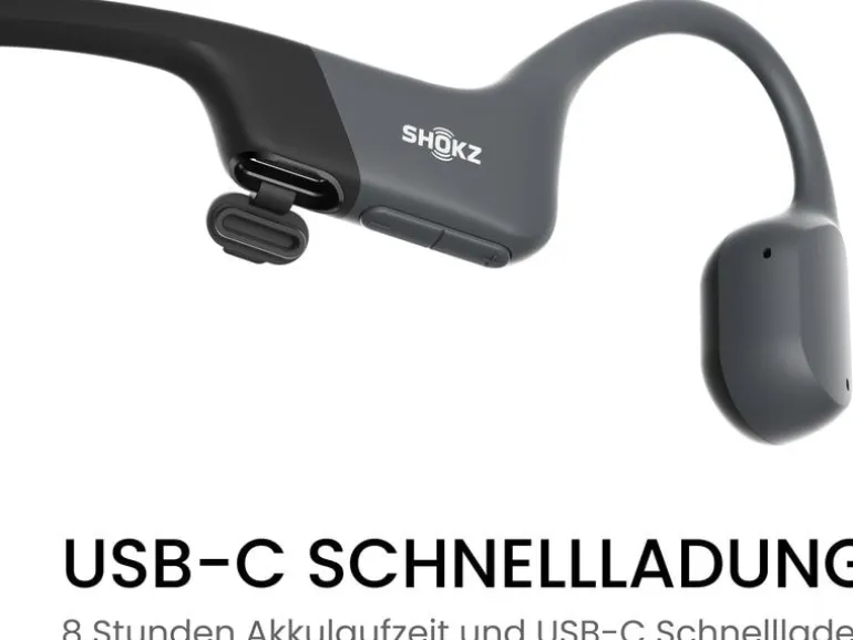 Shokz Bone Conduction Kopfhörer OpenRun USB-C Schwarz