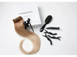 Showpony 7-teiliges Clip-in-Set White Blonde