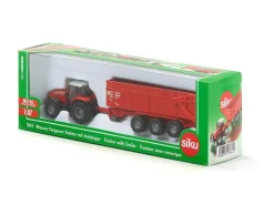Siku Traktor Massey Ferguson 8480 mit Anhänger 1:87