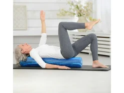 SISSEL Pilates Roller Pro Soft 15 x 90 cm Blau-marmoriert