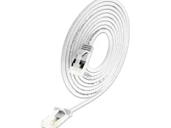 SLIM KAT6A 10 Gigabit Lightpatchkabel rund, U/FTP, Ø 3.8 mm,weiss