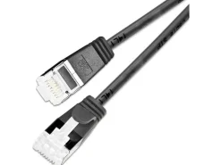 SLIM KAT6A 10 Gigabit Lightpatchkabel rund,U/FTP,Ø 3.8 mm,schwarz