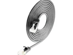 SLIM KAT6A 10 Gigabit Lightpatchkabel rund,U/FTP,Ø 3.8 mm,schwarz
