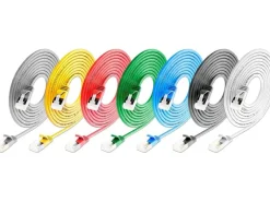 SLIM KAT6A 10 Gigabit Lightpatchkabel rund,U/FTP,Ø 3.8 mm,schwarz