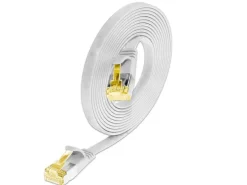 SLIM Slimpatchkabel Cat 6A, U/FTP, 0.5 m, Weiss