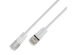 SLIM Slimpatchkabel RJ-45 - RJ-45, Cat 6A, U/UTP, 0.5 m, Weiss