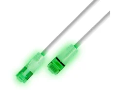 SLIM Slimpatchkabel RJ-45 - RJ-45, Cat 6A, U/FTP, 1.5 m, Weiss