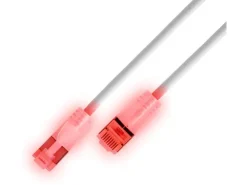 SLIM Slimpatchkabel RJ-45 - RJ-45, Cat 6A, U/FTP, 1.5 m, Weiss