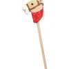 small foot Steckenpferd «Rocky» Rot/Beige/Nature