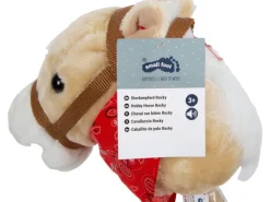 small foot Steckenpferd «Rocky» Rot/Beige/Nature