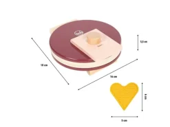 small foot Waffeleisen-Set tasty Holz, Stoff, Metall, Rot