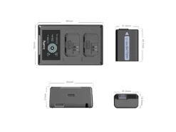 Smallrig Digitalkamera-Akku NP-FW50 Akku und Charger Kit