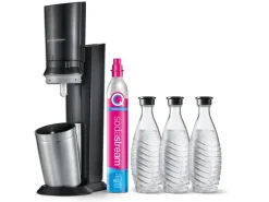 Sodastream Wassersprudler Crystal CQC Megapack Schwarz