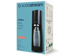 Sodastream Wassersprudler Terra Schwarz, Megapack