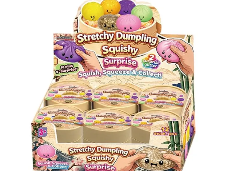 Sombo Dumpling Squishy, 10 cm, 6-fach assortiert