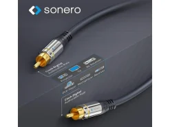 sonero Audio-Kabel Cinch - Cinch 1 m