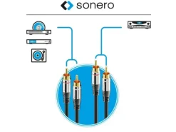 sonero Audio-Kabel Cinch - Cinch 1 m