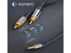 sonero Audio-Kabel 3.5 mm Klinke - Cinch 1 m