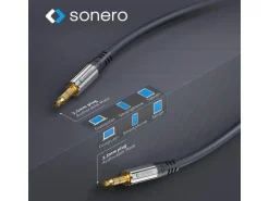 sonero Audio-Kabel 3.5 mm Klinke - 3.5 mm Klinke 0.5 m