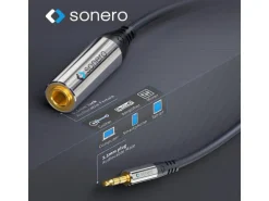 sonero Audio-Kabel 3.5 mm Klinke - 6.3 mm Klinke 0.25 m