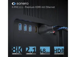 sonero Kabel 8K Premium High Speed HDMI - HDMI, 5 m