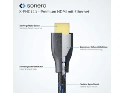 sonero Kabel Ultra High Speed HDMI 2.1 8K HDMI - HDMI, 2 m