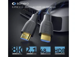 sonero Kabel Ultra High Speed HDMI 2.1 8K HDMI - HDMI, 2 m