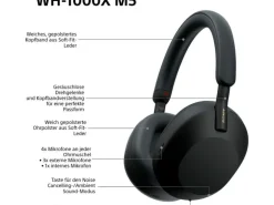 Sony Over-Ear-Kopfhörer WH-1000XM5SA Schwarz
