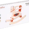 Spielba Holzspielwaren Schaukelpferd Rot/Nature