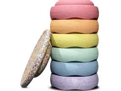 Stapelstein Beschäftigungsspielzeug Rainbow Set Pastel