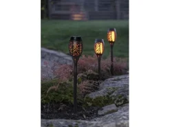 Star Trading Gartenlicht Solar Flame Mini, 3 Stück