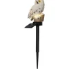 Star Trading Gartenlicht Solardekoration Owl, Beige