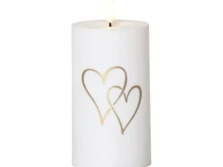 Star Trading LED Grabkerze Kerze Heart Warmweiss, 1 LED