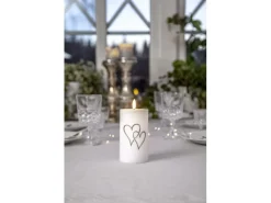 Star Trading LED Grabkerze Kerze Heart Warmweiss, 1 LED