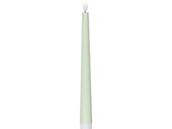 Star Trading LED-Stabkerzen Set Dinner Candy 2 pack, Warmweiss – Grün