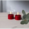 Star Trading LED Teelichter Set 2 Pack Flow 5 cm – rot