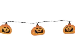 Star Trading Lichterkette Halloween Pumpkins 210 cm, Orange