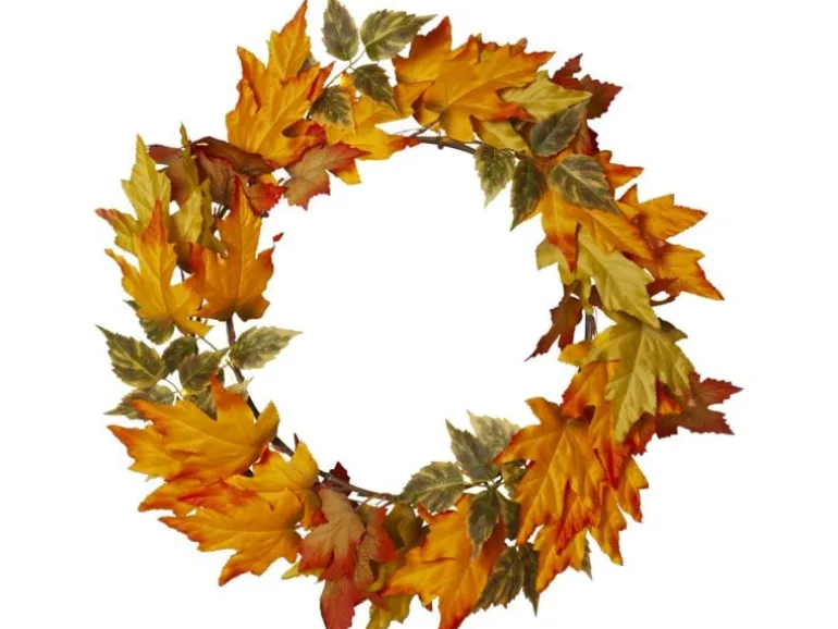 Star Trading Lichterkette Herbstkranz, 30 LEDs, Ø 45 cm,