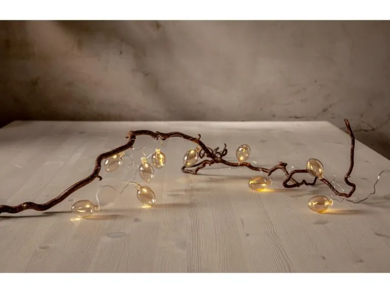 Star Trading Lichterkette Shimmer, 10 LEDs, 1.35 m, Beige