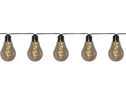 Star Trading Lichterkette Vintage Glow 360 cm, Schwarz