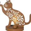 Star Trading Solar Decoration Oxicat Indoor, Outdoor, Warmweiss, Rost