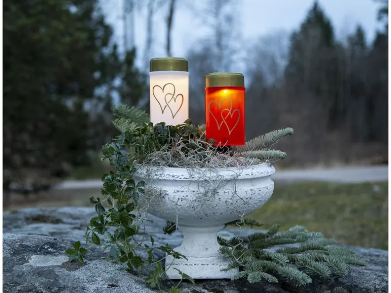 Star Trading Solar Kerze Hearty Warmweiss, 1 LED