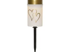 Star Trading Solar Kerze Hearty Warmweiss, 1 LED