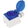 STEFFEN AP-Steckdose T23, IP20, Blau