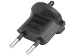 STEFFEN Fixadapter 2-Pol Deutschland CEE7 auf Schweiz T11 Schwarz