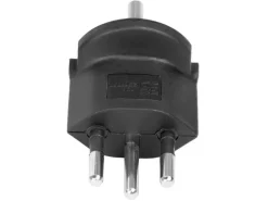 STEFFEN Fixadapter SchuKo Konturenstecker – T12 schwarz