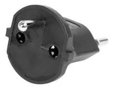 STEFFEN Fixadapter SchuKo Konturenstecker – T12 schwarz